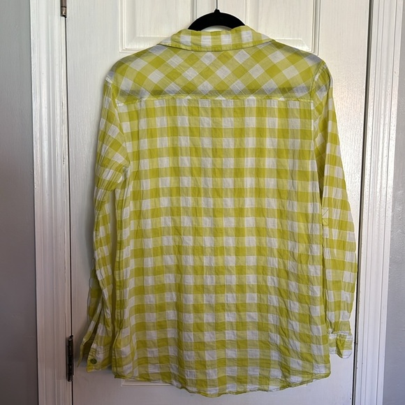Michael Kors checkered button up rouch look EUC - Picture 4 of 9